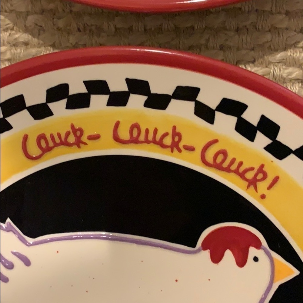 Southern Living @ Home Becky Denny Rooster & Hen Plates - Picture 6 of 7